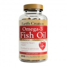 Омега жиры Earths Creation Omega 3-1000 mg (Cholesterol Free) - 200 софт гель (817504)