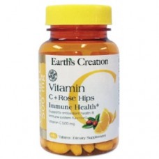 Витамин C Earths Creation Vitamin C 500 mg with rose hips - 100 таб (817527)
