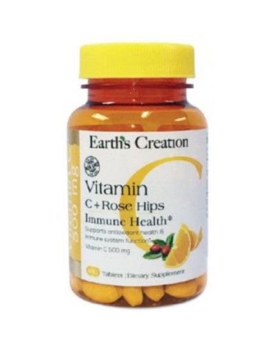 Витамин C Earths Creation Vitamin C 500 mg with rose hips - 100 таб (817527)