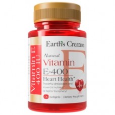 Витамин E Earths Creation Vitamin E 400 D-alpha - 100 софт гель (817533)