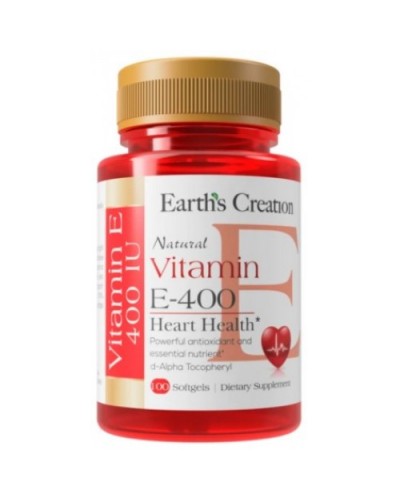 Витамин E Earths Creation Vitamin E 400 D-alpha - 100 софт гель (817533)