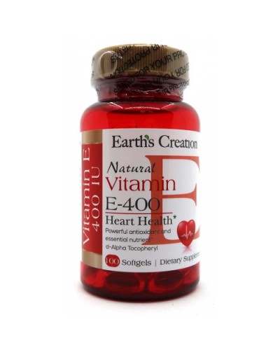 Витамин E Earths Creation Vitamin E 180 DL-alpha - 100 софт гель (817534)