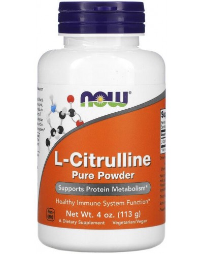 Аминикослота NOW Foods L-Citrulline Pure -113 g (817658)