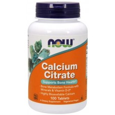 Витамины NOW Foods Calcium Citrate - 100 таб (817663)