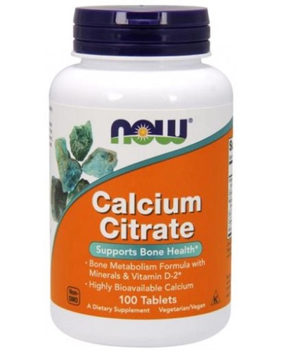 Витамины NOW Foods Calcium Citrate - 100 таб (817663)