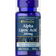 Альфа-липоевая кислота Puritan's Pride Alpha Alpha Lipoic Acid 300 мг - 60 софт гель (818157)