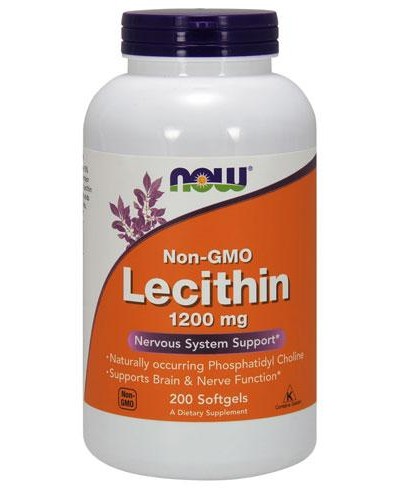 Лицетин NOW Sunflower Lecithin 1200 мг - 200 софт гель (818320)