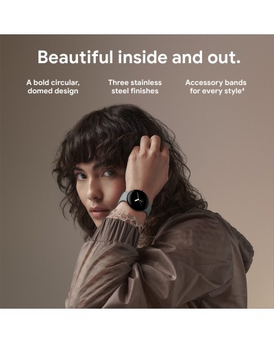 Смарт-годинник Fitbit Google pixel watch Bluetooth® / Wi-Fi Hazel / Champagne Gold Stainless Steel
