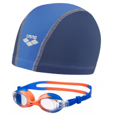 Комплект очки для плавания Arena X-Lite Kids + шапочка  Arena Unix JR
