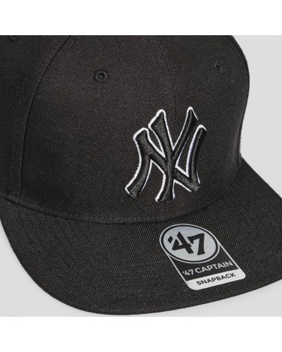 Кепка (snapback) 47 Brand No Shot Captain Yankees (B-NSHOT17WBP-BKB)