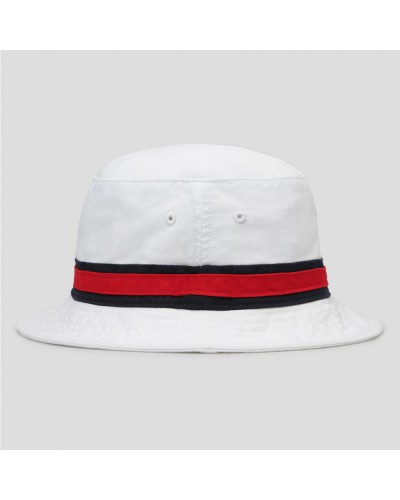 Панама 47 Brand Striped Bucket Boston Red Sox (B-SDBKT02GWF-WH)