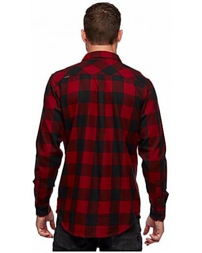 Рубашка мужская Black Diamond M Zodiac LS Flannel Shirt, Dark Crimson/Smoke Plaid (BD 753006.9164)