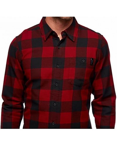 Рубашка мужская Black Diamond M Zodiac LS Flannel Shirt, Dark Crimson/Smoke Plaid (BD 753006.9164)