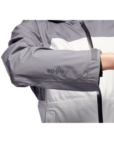 Женская куртка Black Diamond Stormline Stretch Rain Shell, Aluminum/Ash (BD M697.9197)