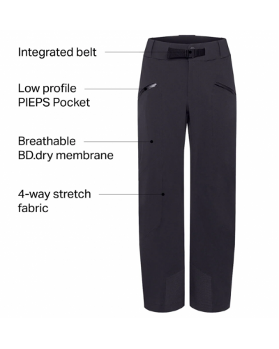 Штани чоловічі Black Diamond M Recon Stretch Ski Pants (Carbon) (BD ZC0G.0003)