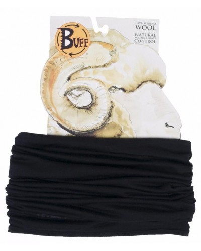 Летняя мультиповязка Buff Merino Wool Black (BU 100637.00)
