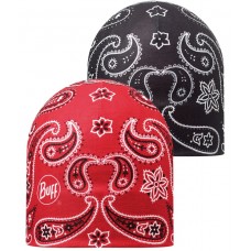 Шапка двусторонняя Buff Microfiber Reversible Hat Cashmere Red-Black (BU 108910.425.10.00)