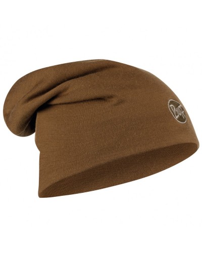 Шапка Buff Heavyweight Merino Wool Hat Solid tundra khaki (BU 111170.859.10.00)