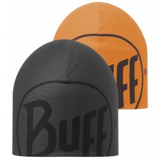 Шапка двусторонняя Buff Coolmax Reversible Hat R-logo Graphite-Orange Fluor (BU 111508.901.10.00)