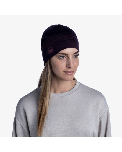 Шапка Buff Merino Wool 1 Layer Hat solid deep purple (BU 113013.603.10.00)