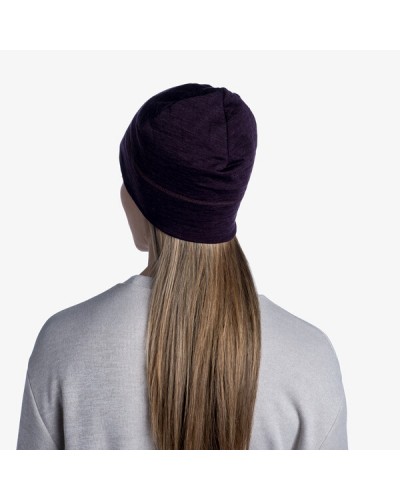 Шапка Buff Merino Wool 1 Layer Hat solid deep purple (BU 113013.603.10.00)