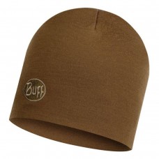 Шапка Buff Heavyweight Merino Wool Hat Solid tundra khaki (BU 113028.859.10.00)