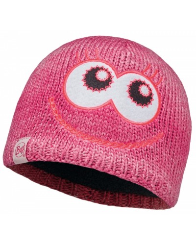 Детская шапка Buff Child Knitted & Polar Hat, monster merry pink (BU 113452.538.10.00)