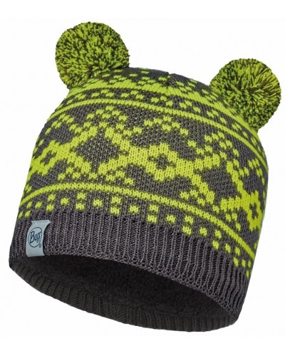 Детская шапка Buff Child Knitted & Polar Hat, novy grey castlerock (BU 113456.622.10.00)