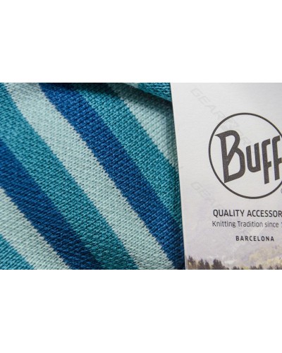 Головной убор Buff Knitted & Polar Hat Laki Stripes Turquoise (BU 113520.789.10.00)