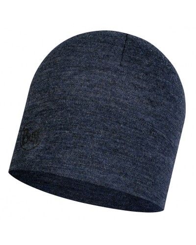 Шапка Buff Midweight Merino Wool Hat night blue melange (BU 118007.779.10.00)