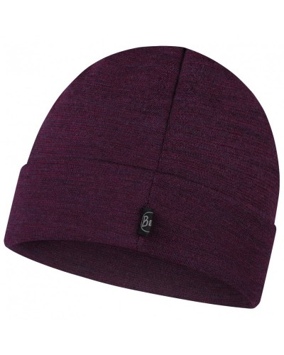 Шапка Buff Heavyweight Merino Wool Loose Hat purplish multi stripes (BU 118187.609.10.00)