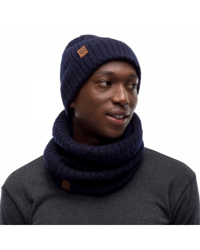 Шарф Buff Knitted & Fleece Neckwarmer New Helle night blue (BU 120828.779.10.00)