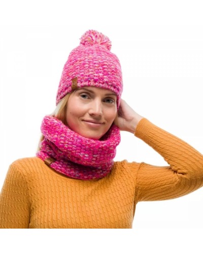 Шарф Buff Knitted & Fleece Neckwarmer Grete pink (BU 123519.538.10.00)