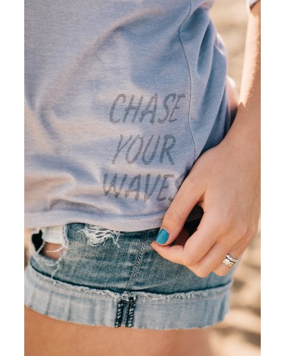 Женская футболка с длинными рукавами Chase Your Waves
