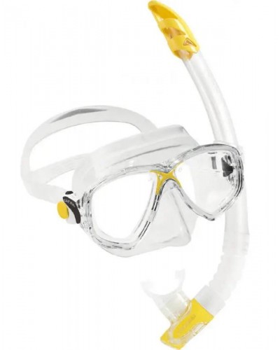 Набор Cressi Sub Marea Vip (маска Marea+трубка Gamma) прозрачно-желтый(DM1000051)
