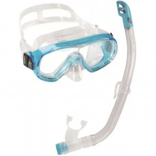 Набор детский Cressi Sub Ondina Vip (маска Ondina+трубка Top) прозрачный-аквамарин (DM1010133)