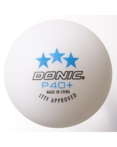 М'ячі для настільного тенісу Donic P40+ 3* (bdp3)