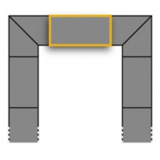 Одиночная плитка Eurotramp  защиты от ударов центральная часть без скоса  Kids Tramp Track (E97012)