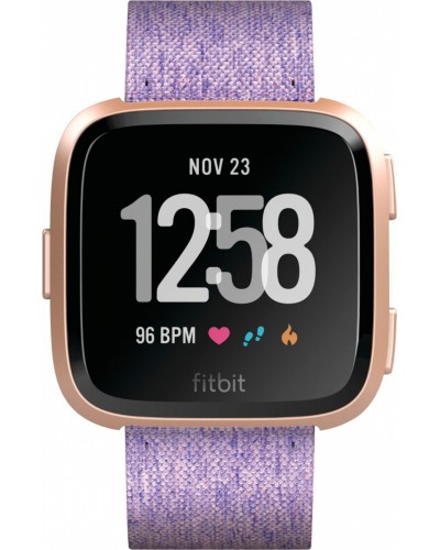 Умные часы с оптическим пульсометром Fitbit Versa (lavender woven)