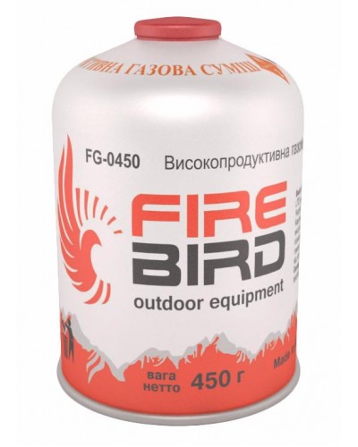 Резьбовой газовый баллон FireBird 450 г (FG-0450)
