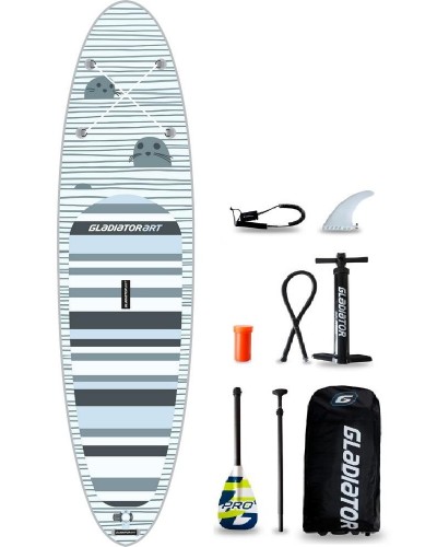 Надувной SUP борд Gladiator 12,6" Art Seal 2020