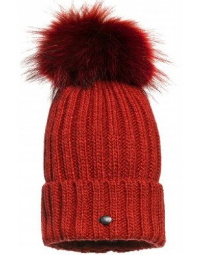 Женская красная шапка с помпоном Goldbergh Naara Beanie (GB4110183-400)