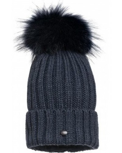 Женская темно-синяя шапка с помпоном Goldbergh Naara Beanie (GB4110183-506)