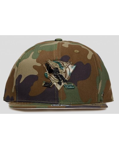 Кепка (snapback) 47 Brand Caster Camo Anaheim Ducks (H-CCAMO25GWP-CMB)