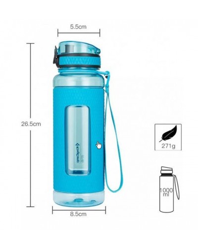 Бутылка для воды KingCamp Silicon Tritan Bottle(KA1144RB)