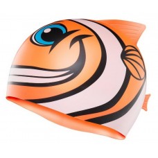 Шапочка для плавания TYR CharacTyrs Happy Fish Silicone Kids’ Swim Cap (LCSHFISH-810)