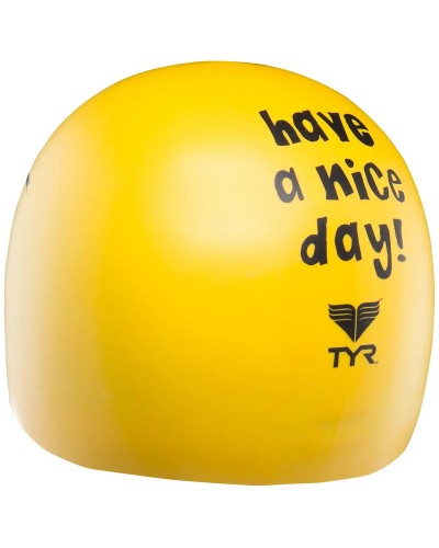 Шапочка для плавання TYR Have A Nice Day Silicone Swim Cap (LCSMILEY-720)