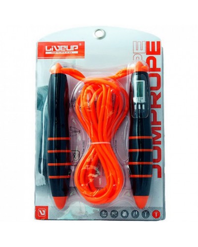Скакалка с электронным счетчиком LiveUp PVC Cable Jumprope (LS3128)