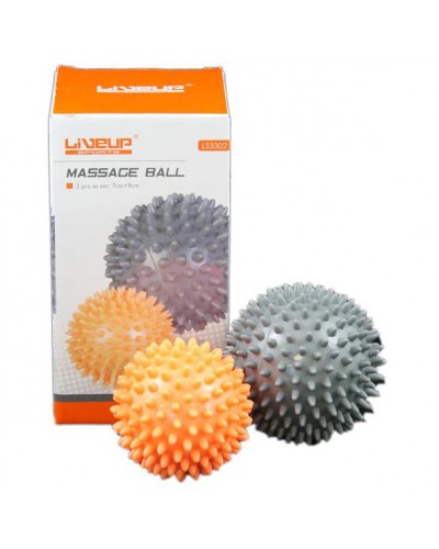 Набор массажных мячей, 2 шт. LiveUp Massage Ball (LS3302)