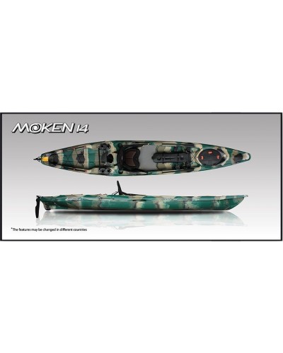 Каяк для рыбалки MOKEN-14 Angler/Rudder (для профессионалов)